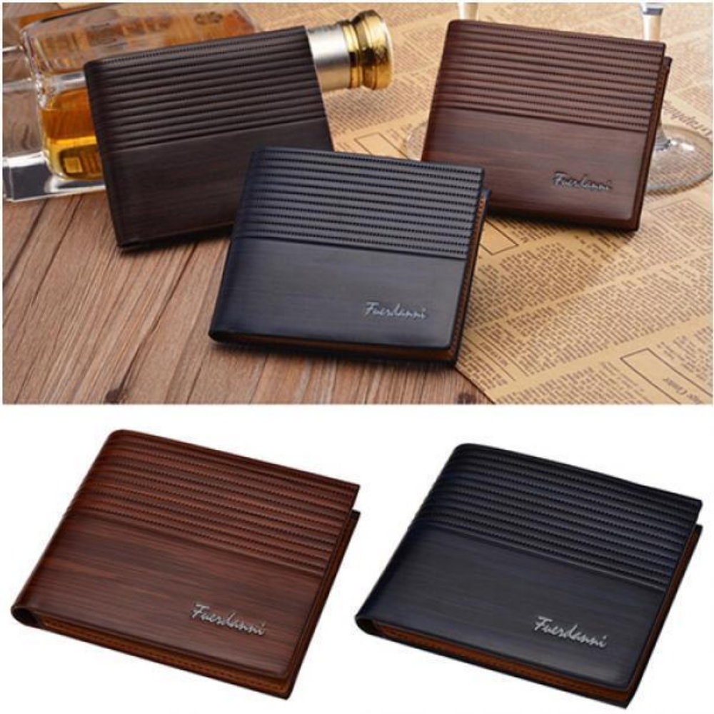 Men's Assorted Colors Vegan Leather Bi-Fold Wallet - Picture 4 of 8